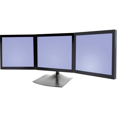 Ergotron DS100 3x Monitor base 25,4 cm (10") - 50,8 cm (20") Black Swivelling