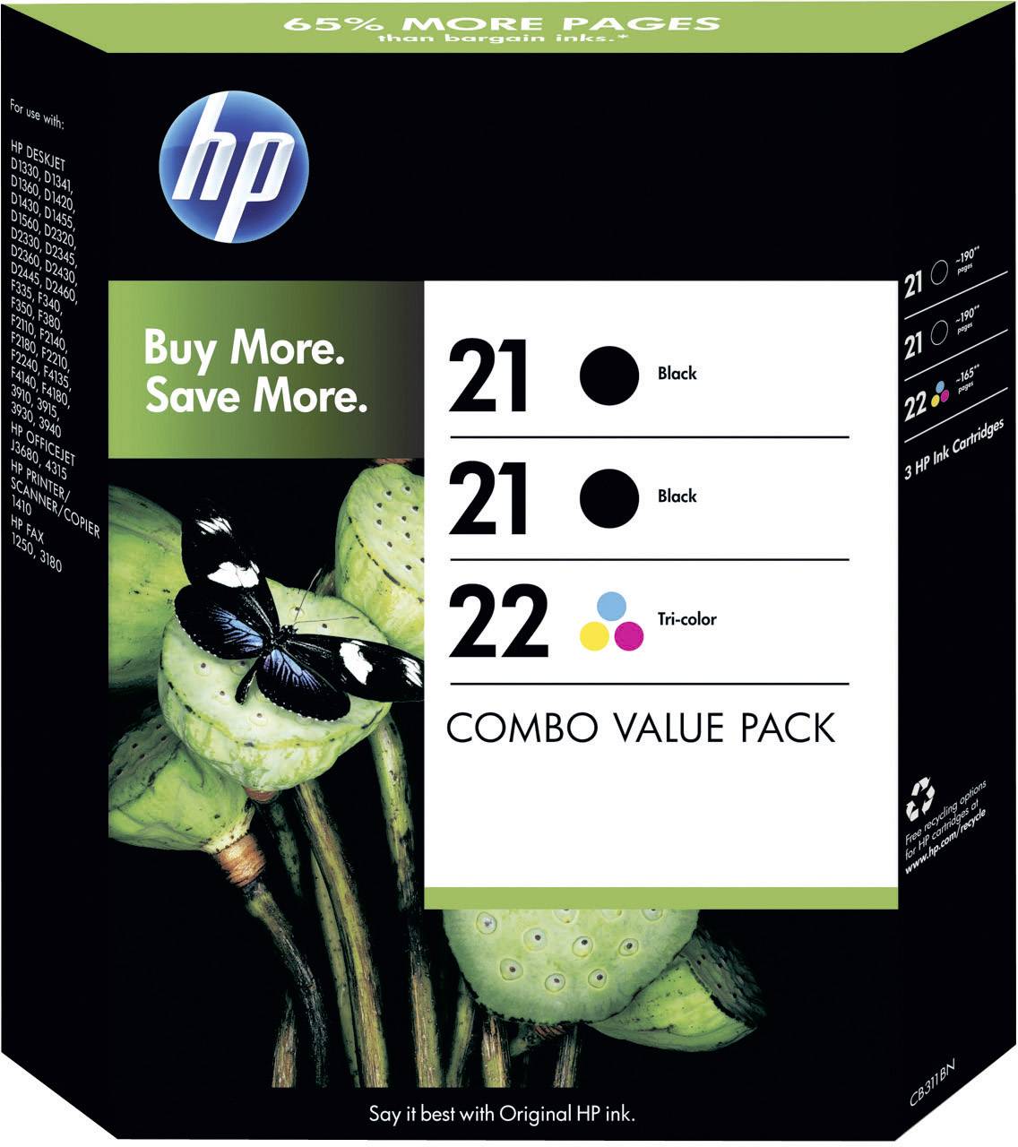 hp ink 21 22