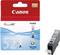 Canon CLI-521 ink cartridge in Cyan, packaged with ChromaLife100+ logo, promises long-lasting print results.