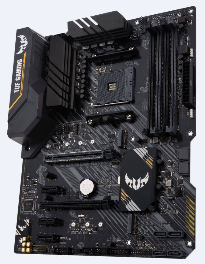 Asus TUF GAMING B450-PLUS II Motherboard PC base AMD AM4 Form factor (details) ATX Motherboard chipset AMD® B450-6
