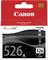 Canon Ink Cartridge 526 BK, suitable for PIXMA printers. Contains ChromaLife100+ technology for enhanced colour quality and durability.