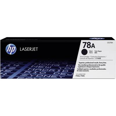 Black HP 78A LaserJet Toner Cartridge, compatible with HP LaserJet Pro Printers P1566 and P1606; provides professional print quality.