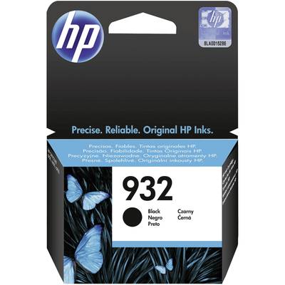 HP Ink Cartridge, Series 932, Black. Packaging with blue butterflies; HP logo at the top.