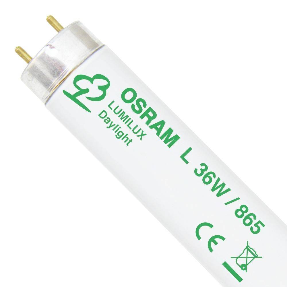 OSRAM Fluorescent tube EEC: G (A - G) G13 36 W Cool white Tube shape (Ø x L) 26 mm x 1213.6 mm 1 pc(s)-1