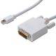 Digitus Mini DisplayPort / DVI Adapter cable Mini DisplayPort plug, DVI-D 24+1-pin plug 3.00 m White AK-340305-030-W scr-1