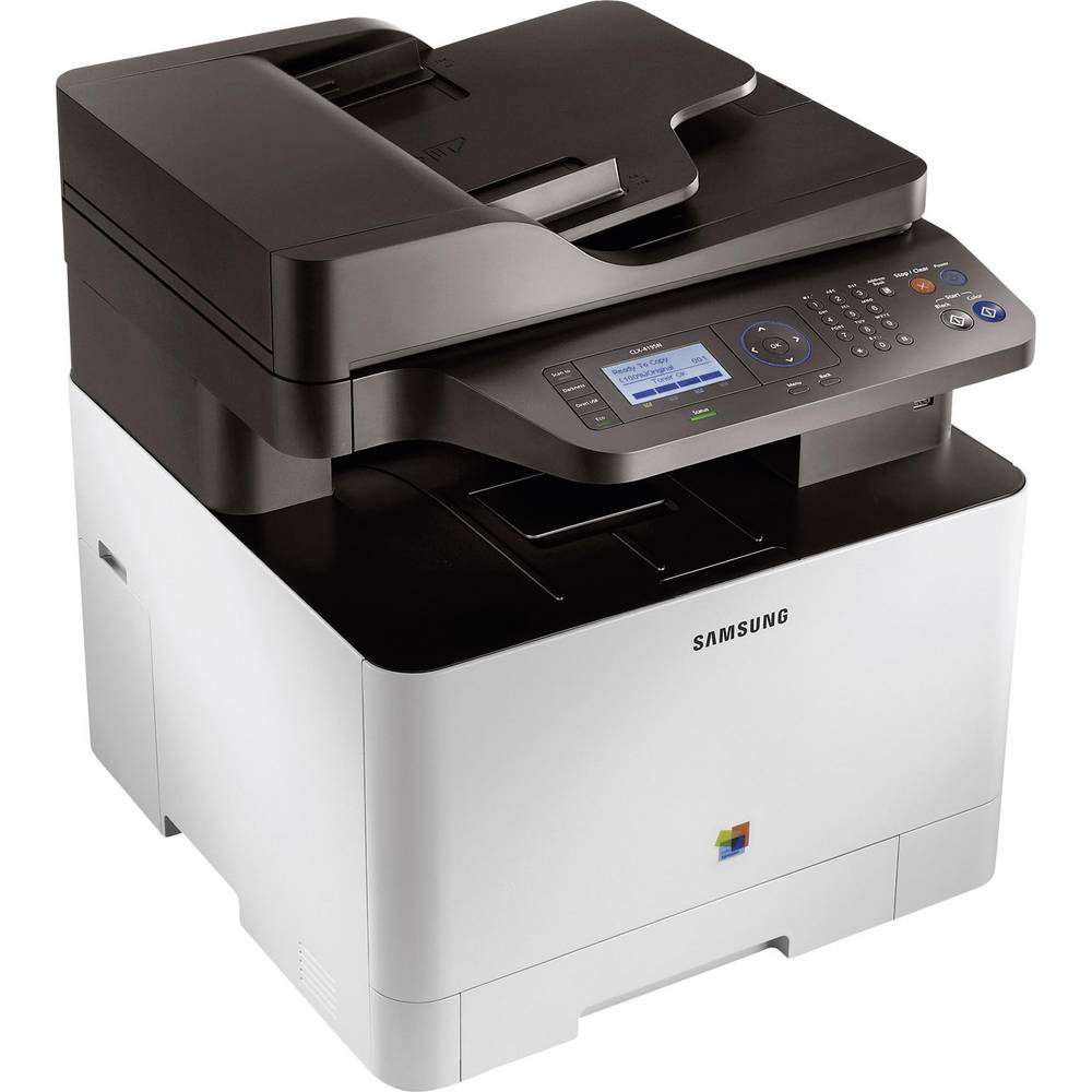 Colour Laser Multifunction Printer Samsung Clx 4195n A4 Printer Scanner Copier Lan Adf From