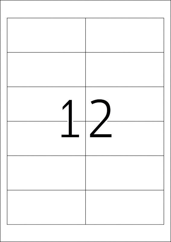 The number '12' is displayed large in the middle of a grid with multiple rows and columns.