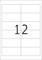 The number '12' is displayed large in the middle of a grid with multiple rows and columns.