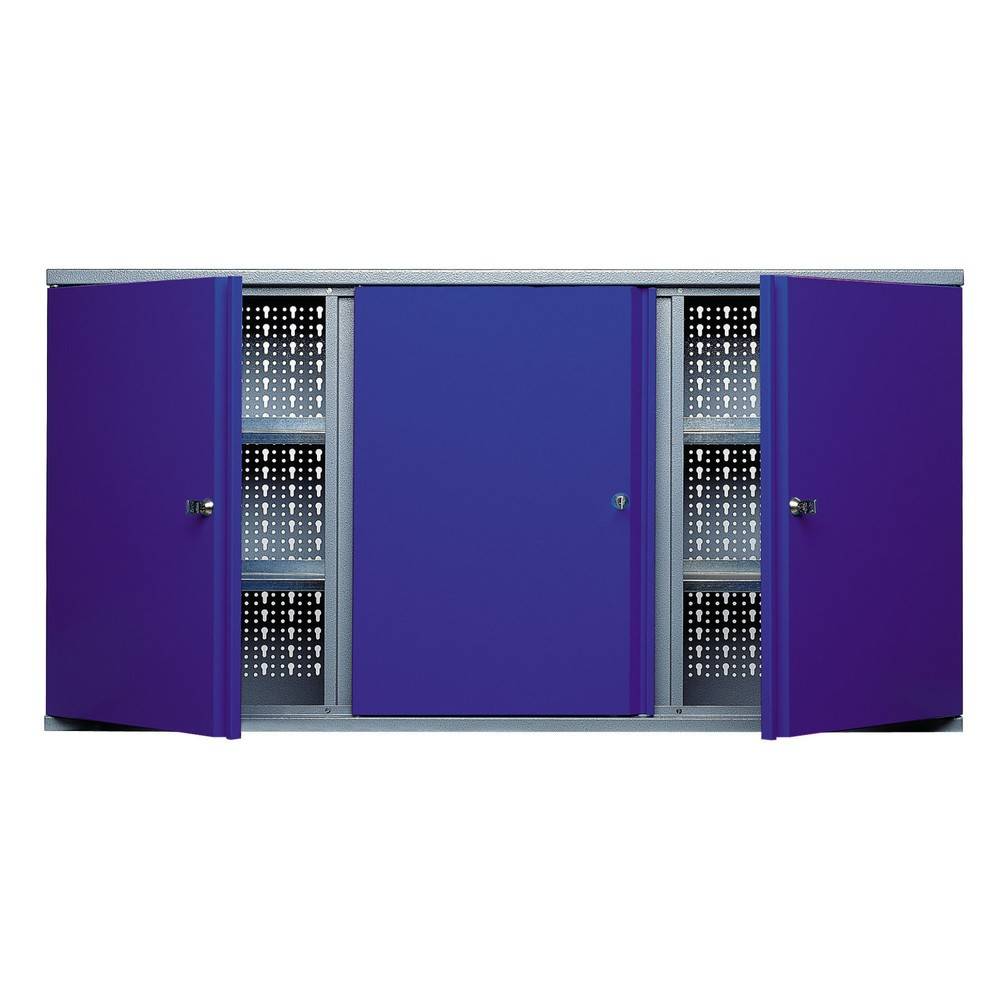 Küpper 70097 Tool wall cabinet (L x W x H) 190 x 1200 x 600 mm Blue, Silver-1