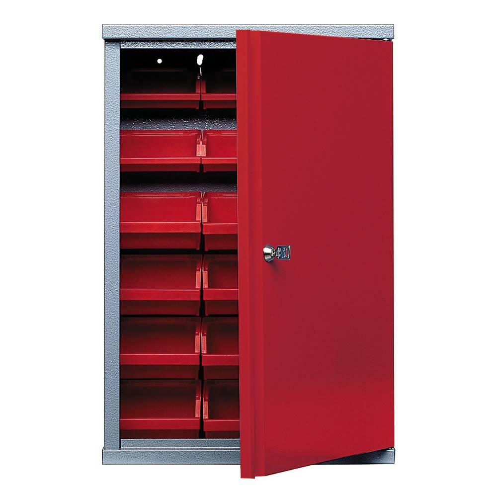 Küpper 70312 Wall cabinet 40 cm with 18 viewing boxes red (W x H x D) 40 x 60 x 19 cm-1