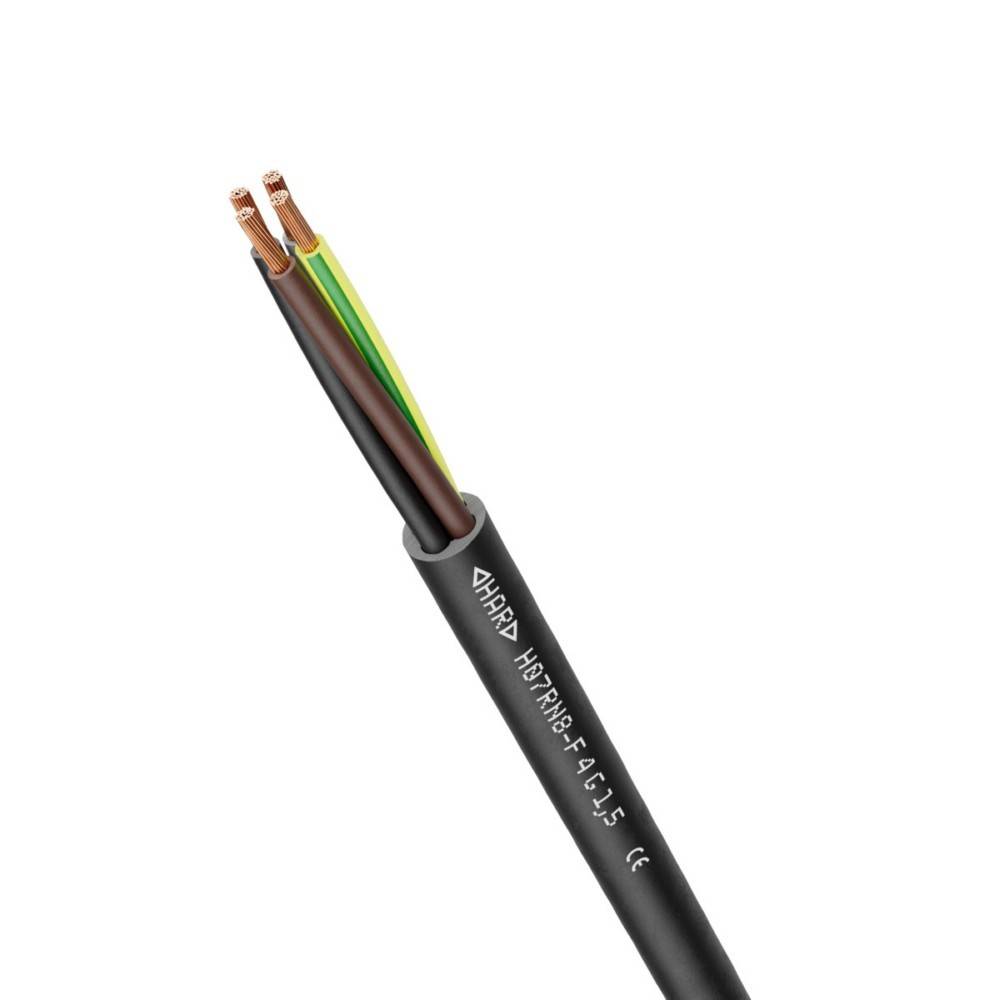 16001313 LAPP - Wire, H07RN-F; 5G6mm2; round; stranded; Cu; rubber; black;  450V,750V; H07RN-F-5G6