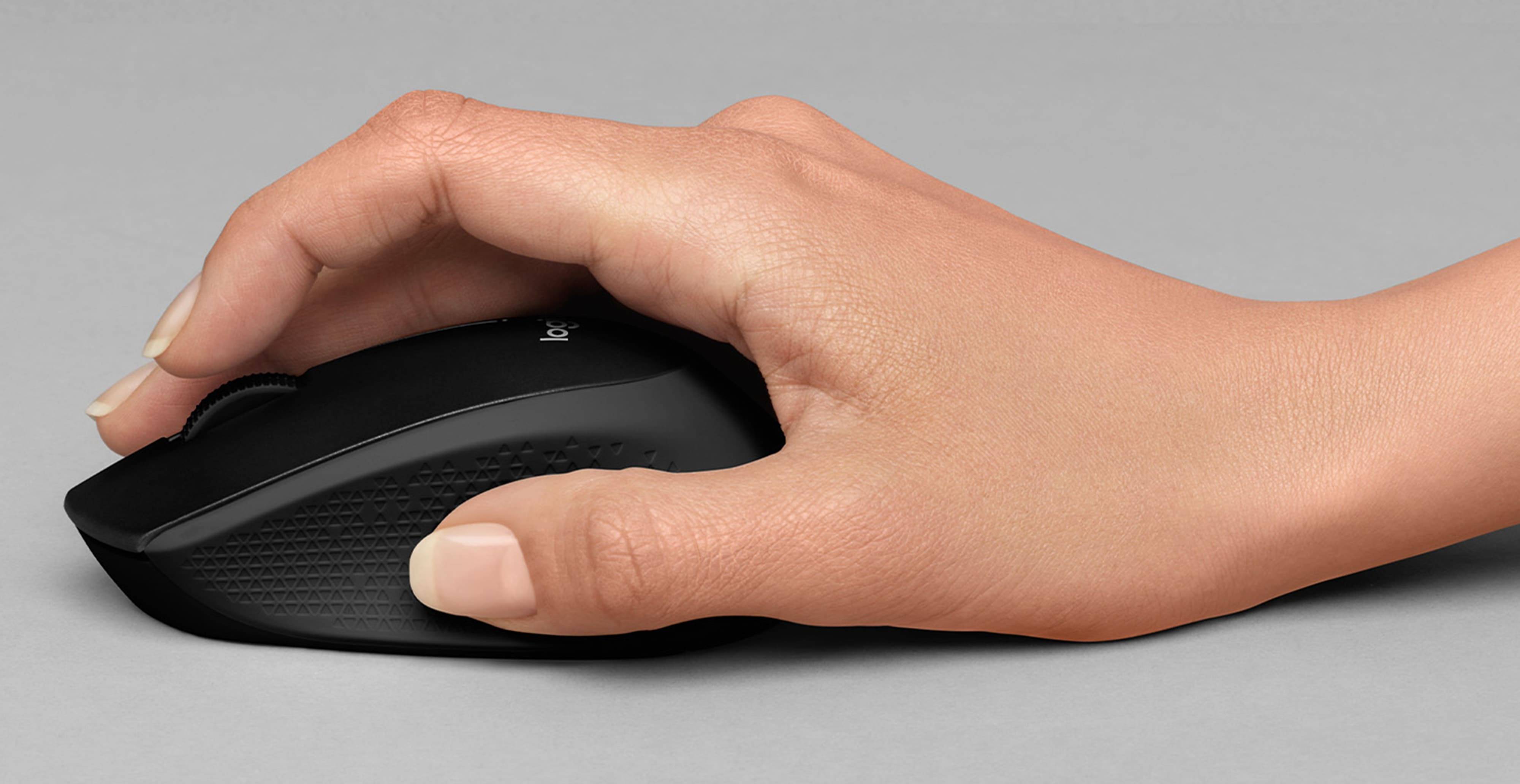 Symbol image for Logitech B330 Silent+ Mouse Radio Optical Black 3 Buttons 1000 dpi