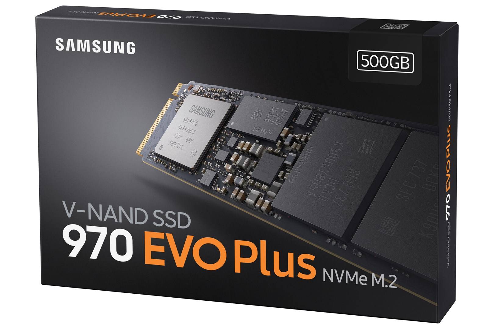 Samsung 970 EVO Plus 500 GB NVMe/PCIe M.2 internal SSD M.2 NVMe PCIe 3.0 x4 Retail MZ-V7S500BW-7