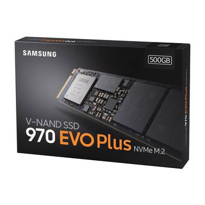 Samsung 970 EVO Plus 500 GB NVMe/PCIe M.2 internal SSD M.2 NVMe PCIe 3.0 x4 Retail MZ-V7S500BW-7