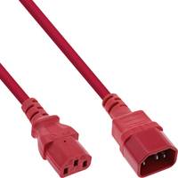inLine PC Power cable extension 1 m Red-3
