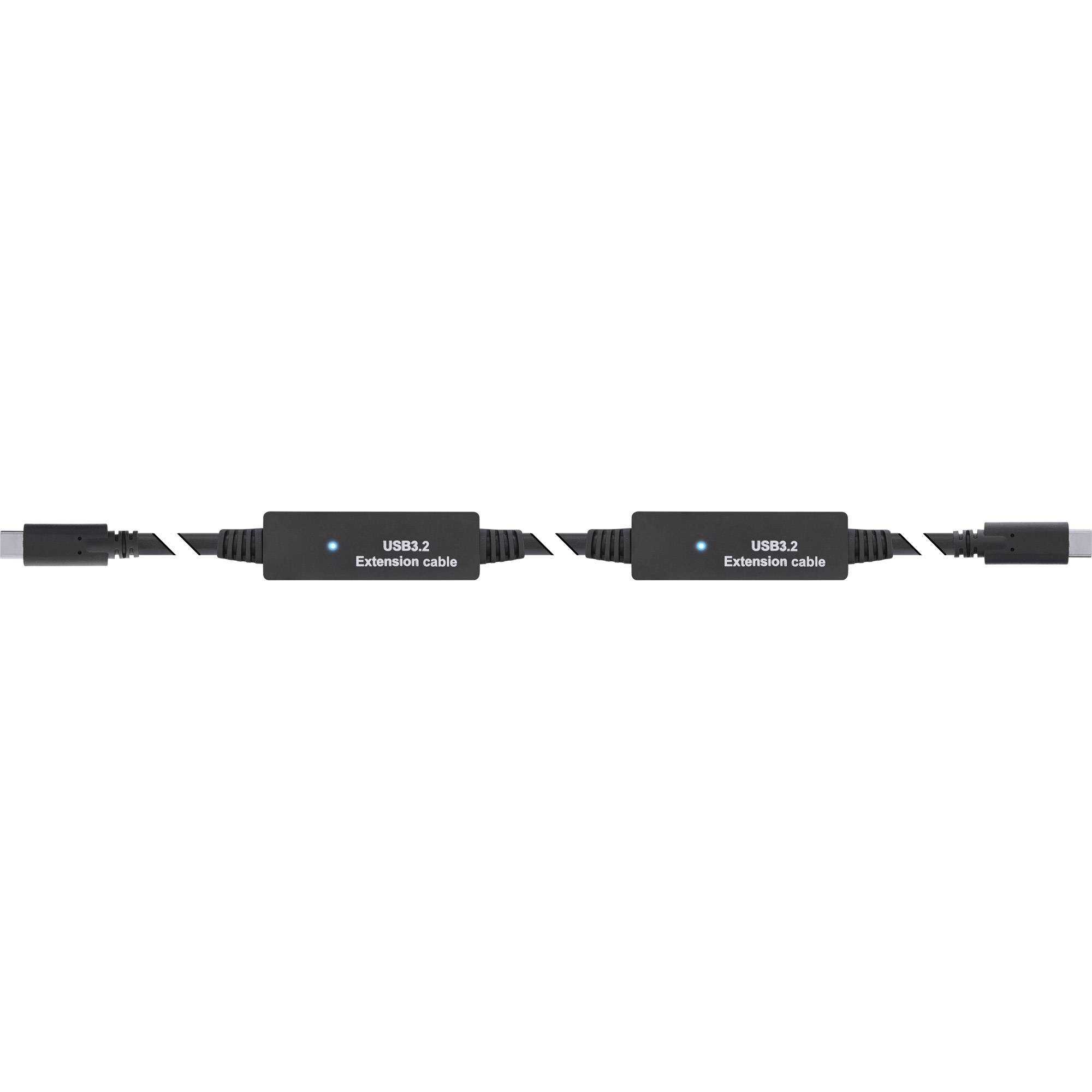 inLine USB-C cable USB4™ USB-C® plug 10 m Black 35671C-2