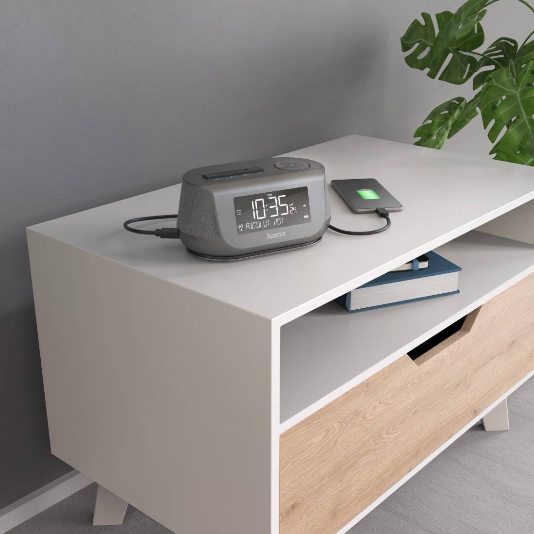 Hama Desk radio DAB+, FM AUX, Bluetooth, USB Spotify Black-3
