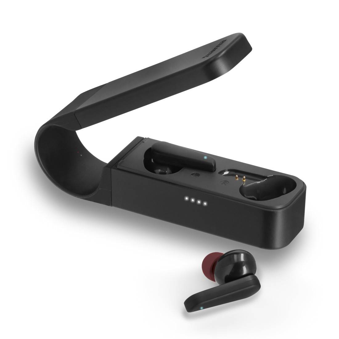 Hama In-ear headset Bluetooth® (1075101) Stereo Black Battery indicator, Headset, Charging case, Touch control Hi-Fi-0
