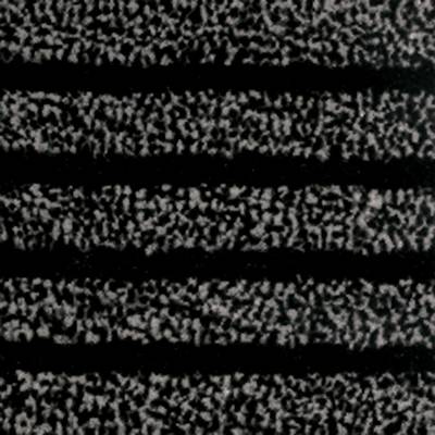 Close-up of a structure with black and white horizontal stripes, reminiscent of a television test card or static screen.