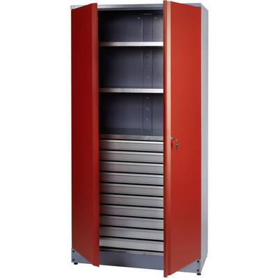 Küpper 70592 Material wardrobe with 1 lockable double door red (W x H x D) 910 x 1800 x 450 mm