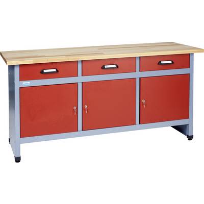Buy Küpper 12152 Workbench red (W x H x D) 1700 x 840 x 600 mm | Conrad ...