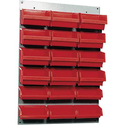 Küpper 13072 Sheet steel slotted panels 1-piece red boxes (L x W) 60 cm x 40 cm 1 pc(s)