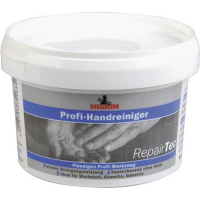 Container for "Nigrin Professional Hand Cleaner", strong cleaning performance without sand, ideal for workshop and industry.