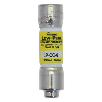 Eaton LP-CC-6 LP-CC-6 Fuse holder inset (Ø x L) 10 mm x 38 mm 6 A 600 V Time delay -T- Content 10 pc(s) 