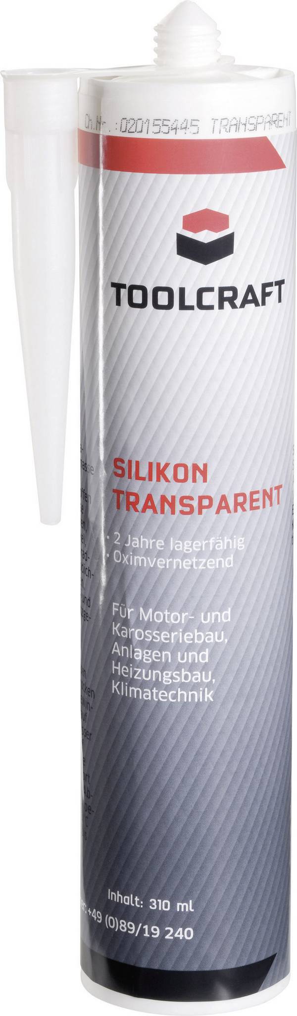 TOOLCRAFT Transil Silicone Factory colour Transparent SIT.K310 310 ml