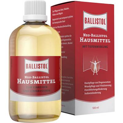 'Neo-Ballistol Remedy' Bottle and Carton. 100 ml. For Skin Care, Wound Treatment, Regeneration, Revitalisation, Circulation Stimulation.