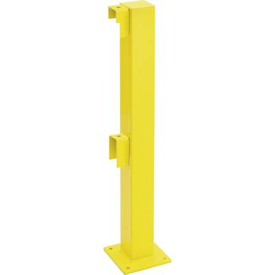 Steel Posts and Rails Yellow powder coat., Surface Fixing Internal use. Includes all fixings (Except Rawl bolts), Posts 