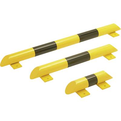 TRAFFIC-LINE Collision Protection Bars, 76mmØ Primed & Painted Yellow/Black, 86x 800mm long,