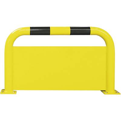 TRAFFIC-LINE Pallet End Frame Protection Guards. Under-run Guards, 76mmØ/3.0mm. HDG or Primed & Powder Coated Yellow/Bla