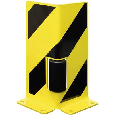 TRAFFIC-LINE Pallet Racking Protectors - with Guide rollers, Pallet Rack End Frame Protectors 'L' Profile 400mmH - 6mm W