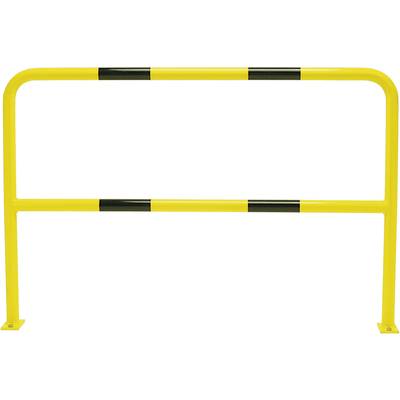 TRAFFIC-LINE STEEL HOOP GUARDS, Steel Hoop Guards 48/2mm Yellow/Black. Surface fixing., 1,000/2,000mm Hot Dip Galvanised