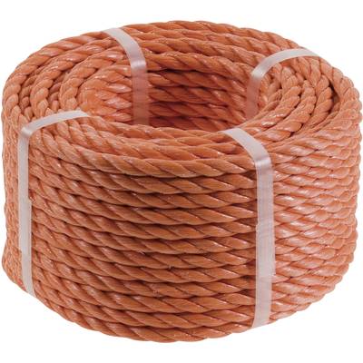 Polypropylene rope  (Ø x L) 6 mm x 20 m kwb 9826-62 Orange