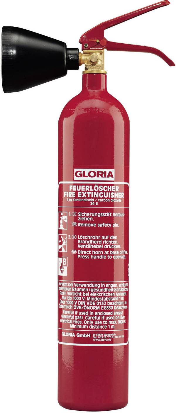 Gloria KS2ST Carbon dioxide 2 l Fire class: B Content 1 pc(s)