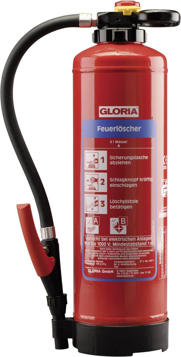 Gloria WH6PRO Water 6 l Fire class: A, B Content 1 pc(s)