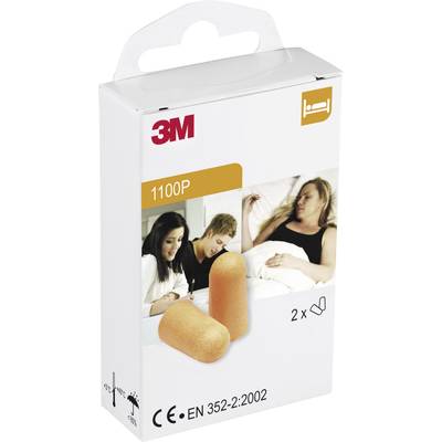 3M 1100P  Protective ear plugs 35 dB Disposable 2 Pair