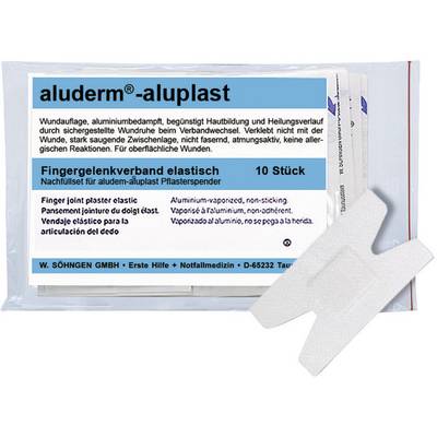Elastic Finger Joint Bandages, Pack of 10, Refill Set for aluderm-aluplast Plaster Dispenser. W. Söhngen Ltd, First Aid.