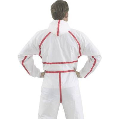 3M 4565M Protective suit model 4565 Size=M White, Red 