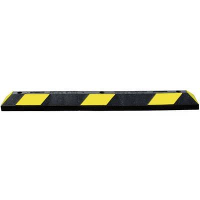 TRAFFIC-LINE Park-it Wheel Stops - 1 Piece, Recycled rubber, Wheel-stop 1200 Black/yellow,
