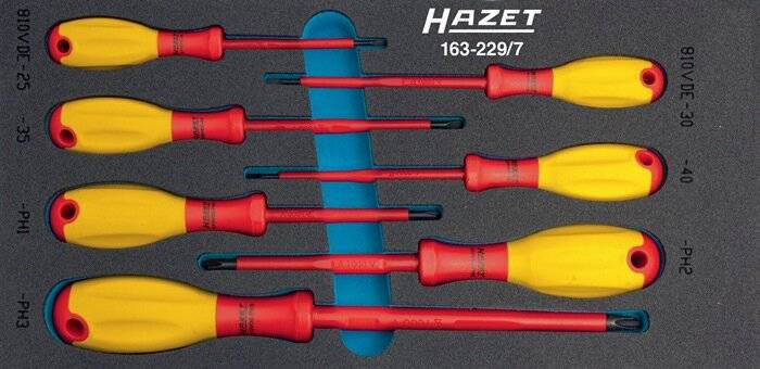 Hazet 163-229/7 VDE Screwdriver set 7-piece Slot, Phillips, Allen-3