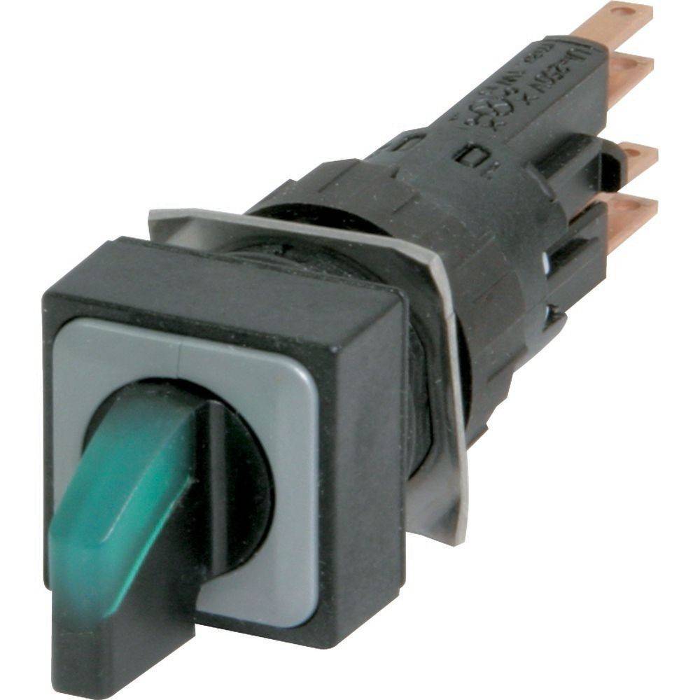 Eaton 072333 Q18LWK3R2-GN Selector button Front ring (PVC) Toggle Black 1 pc(s)