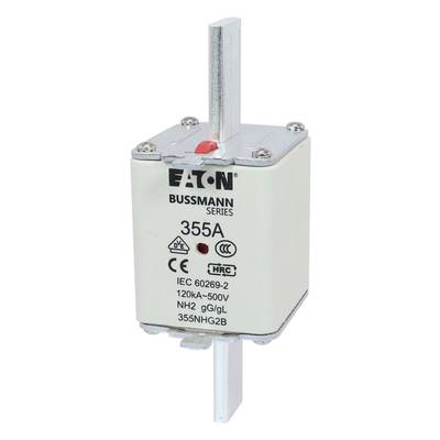 Eaton 355NHG2B NH fuse with blown fuse indicator  Fuse size = 2  355 A  500 V 3 pc(s)