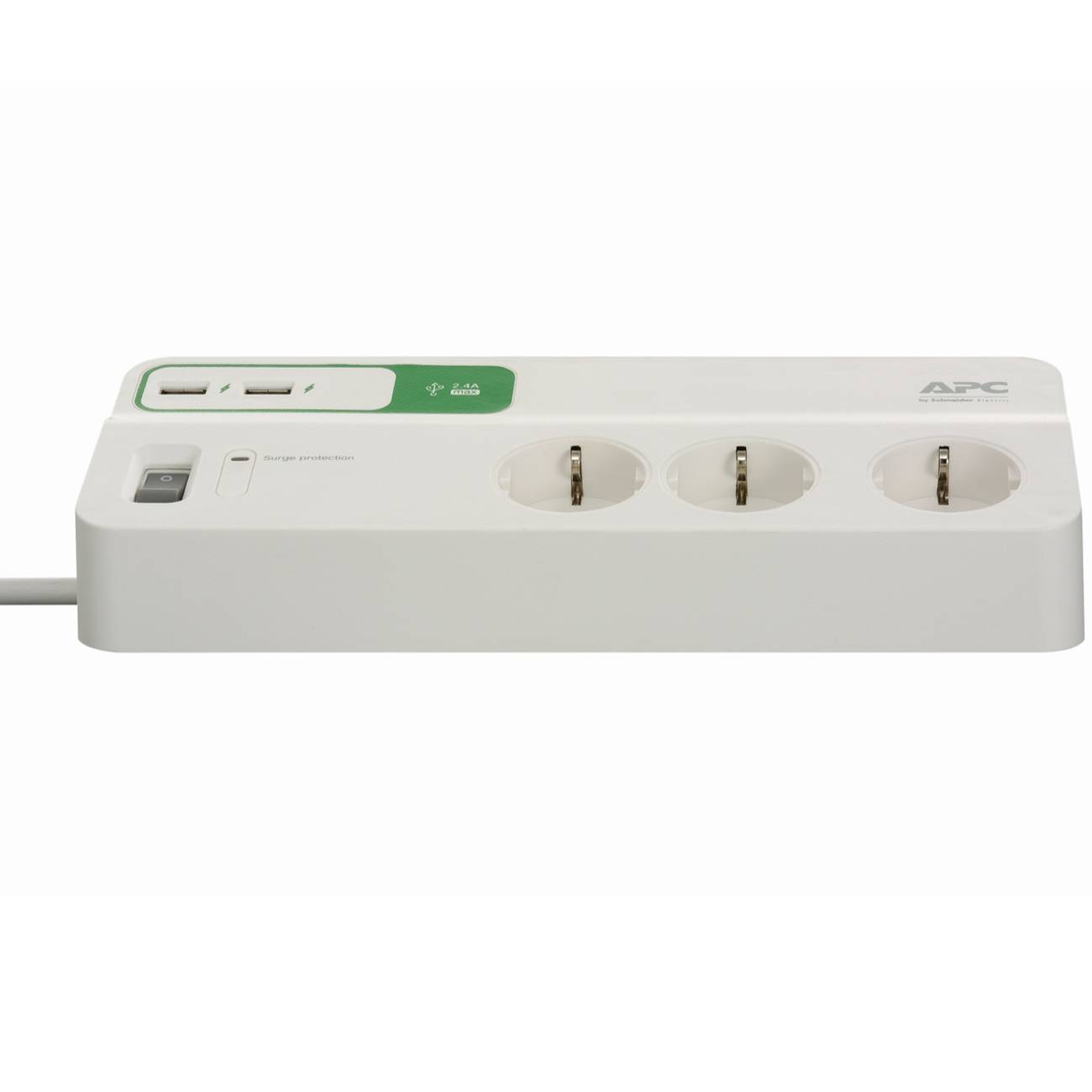 Symbol image for APC PM6U-GR Surge protection power strip 6x White PG connector 1 pc(s)