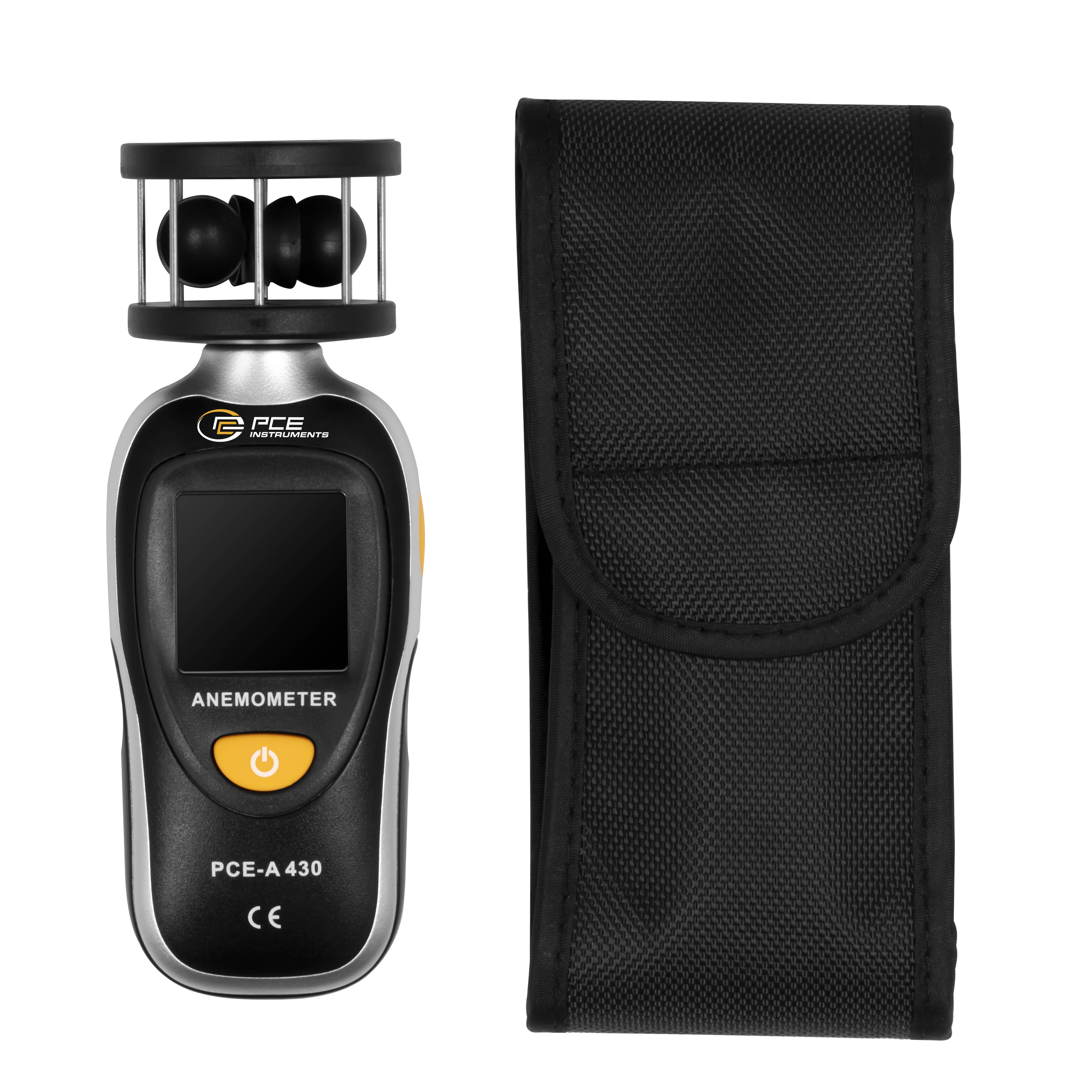 PCE Instruments Anemometer 2.5 up to 105 km/h Thermometer-6