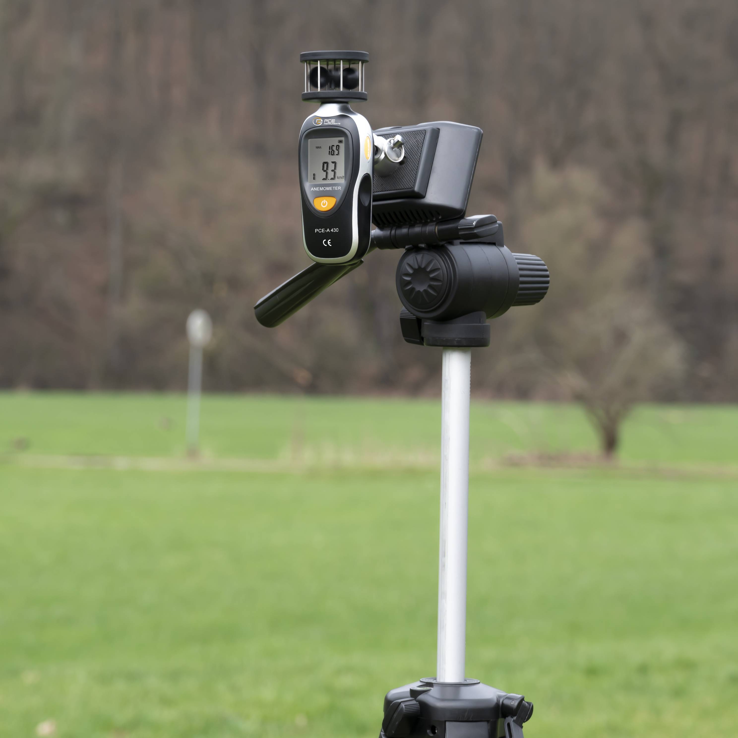 PCE Instruments Anemometer 2.5 up to 105 km/h Thermometer-4