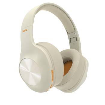 Hama Over-ear headset Bluetooth® (1075101) Stereo Beige Foldable, Headset, Volume control Hi-Fi-0