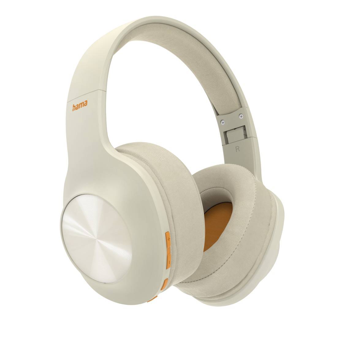 Hama Over-ear headset Bluetooth® (1075101) Stereo Beige Foldable, Headset, Volume control Hi-Fi-1